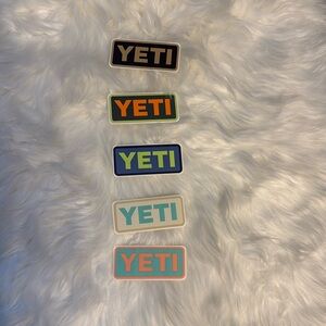YETI stickers - total of 5